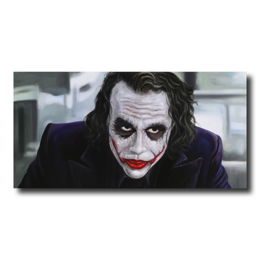 Batmanin maalaus Jokerilla