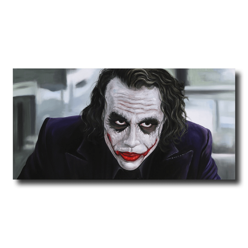 Batmanin maalaus Jokerilla