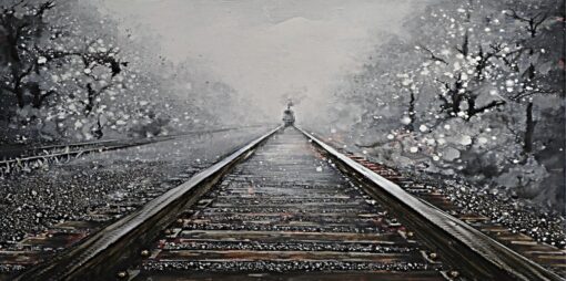 Runawaytrain white painting