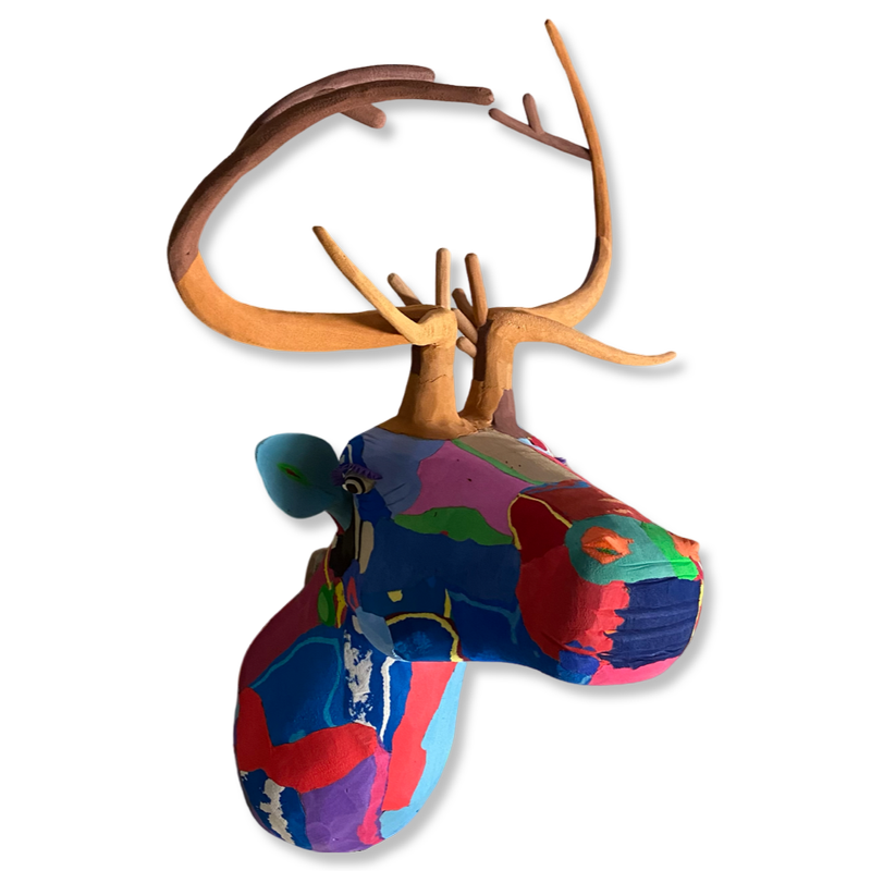 Reindeer head veistos flipflop